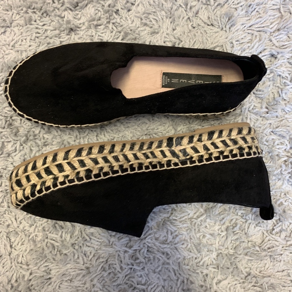 steven by steve madden suede platform slip ons!